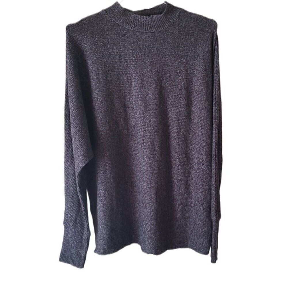 Matty M Charcoal Gray Soft Long Sleeve Sweater